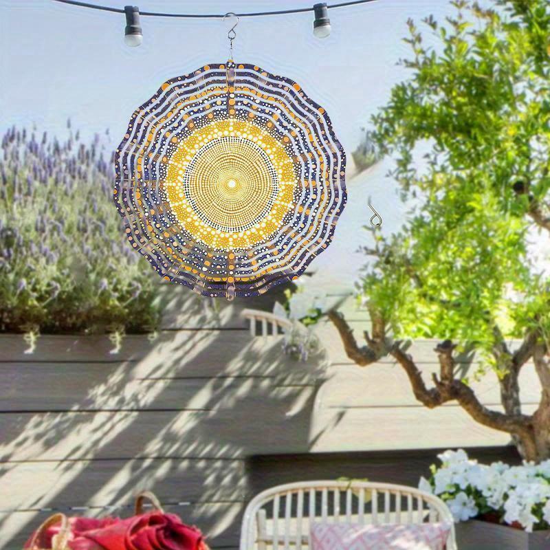 10-calowy wiszący wiatraczek z hakiem obracającym się o 360 stopni do dekoracji balkonu i ogrodu, dekoracja zewnętrzna na wiosnę i lato