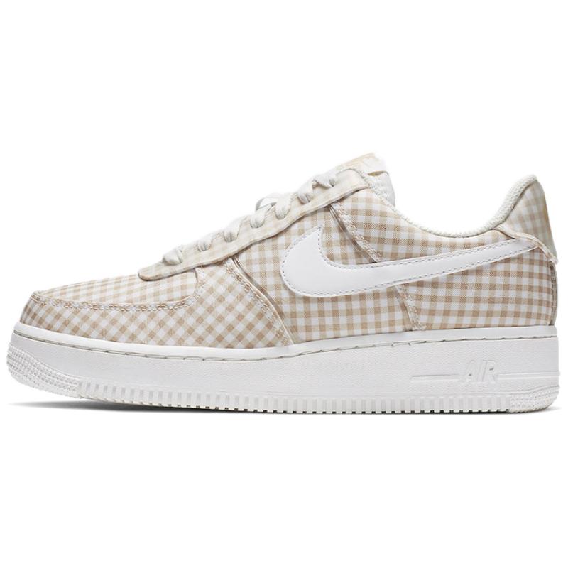 

Nike Air Force 1 Low Qs Beige Gingham Women s Sneakers BV4891-101 36.5