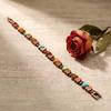 Retro Versatile Turquoise Full Magnetic Adjustable Heart Anti-Fatigue Bracelet