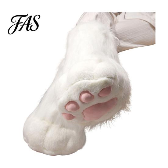 Flauschige Pfotenhandschuhe 1 Stück Tierhandschuh Stiefel Plüsch Pelzig Schuh Niedliche Katze Cosplay Zubehör für Kostümpartys Thema Weich