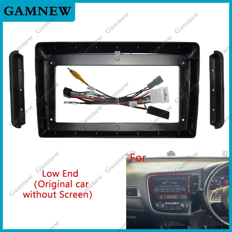 9 Inch Car Frame Fascia Adapter Canbus Box Decoder Android Radio Dash Fitting Panel Kit For Mitsubishi Outlander 2016 
