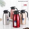 Stainless Steel Double-Layer Insulated Coffee Pot - Home & Hotel Gift