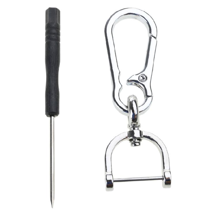 Элегантный металлический брелок Многофункциональный карабин Кольца для ключей Функциональный брелок Вращающийся замок-карабин Держатель для ключей