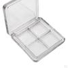Clear Plastic Makeup Eyeshadow Case Blusher Pallet Tray Container