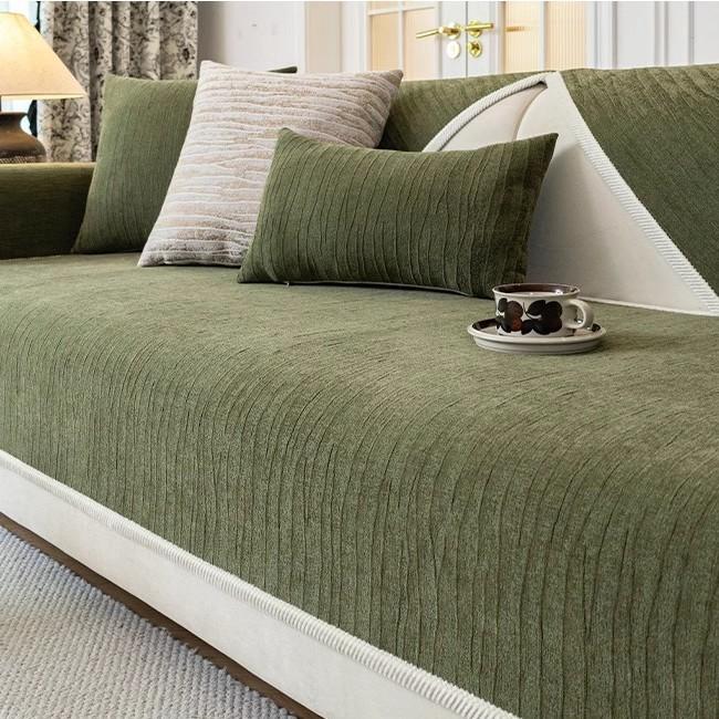 Anti Cat Scratch Chenille Sofa Cover Cloth One-Piece Fixed Anti Slip Sofa Cushion Cover Soft And Sticky Suitable For All Seasons