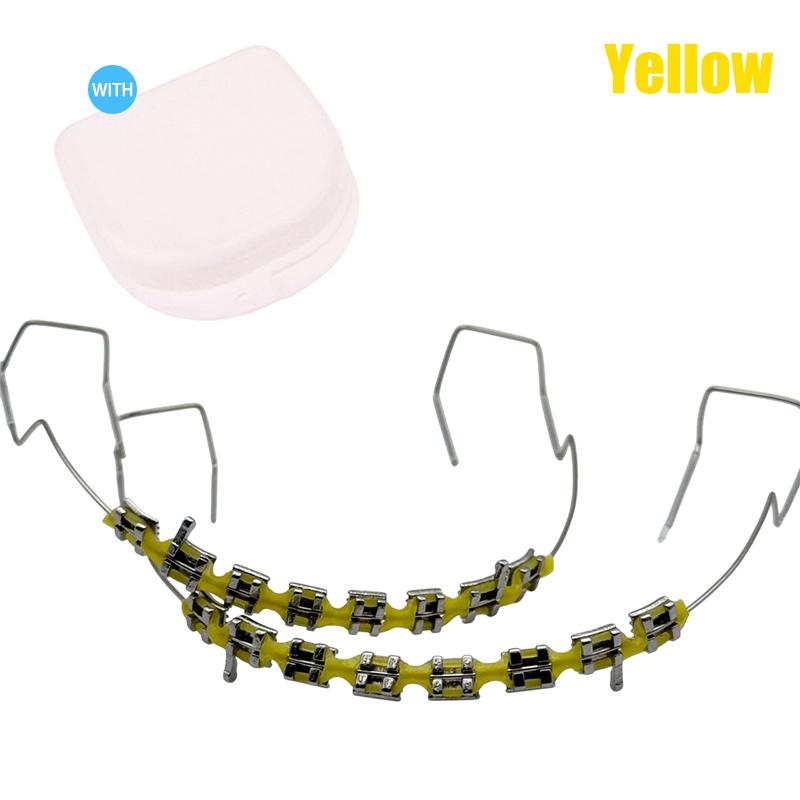 1 Pereche Bracketi Ortodontici cu Cârlig Accesorii Decor Dentar Fire Metalice Elastice Ortodontice Colorate