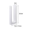 Yamazaki Tower Kitchen Paper Holder with Stopper, Magnetic, White, Approx. W5 x D10.2-17.5 x H24.5cm, One-Hand Tear, Model 3398