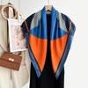 Fashion Colorblock Soft Thin Square Neck Scarf Multifunctional Daily Wear Shawl