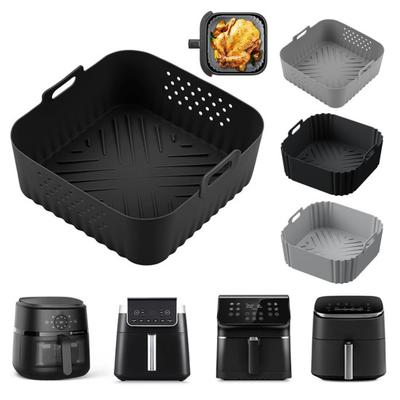 Univerzální silikonová vložka do horkovzdušné fritézy Opakovaně použitelná nepřilnavá podložka pro Ninja Vhodná do myčky na nádobí Příslušenství pro horkovzdušnou fritézu