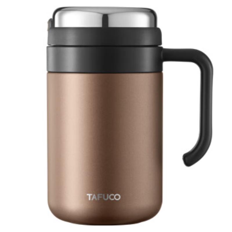 TAFUCO 316L Stainless Steel Office Tea Cup with Handle