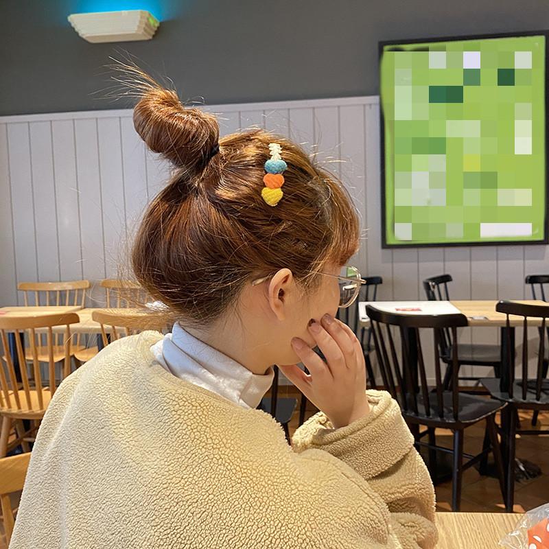 Mode Kinder Haarnadel Kleine Mädchen Pony Gebrochenes Haar Haarnadeln Mädchen Candy Farbe Süße Nette Einsatz Kamm Frauen Haar Zubehör
