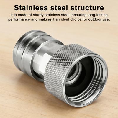 Yousheng Garden Hose Connector Garden Hose To Mini Power Washer Adapter 3/4 GHT To 1/4 Inch Pressure Washer Attachment for Car Washing