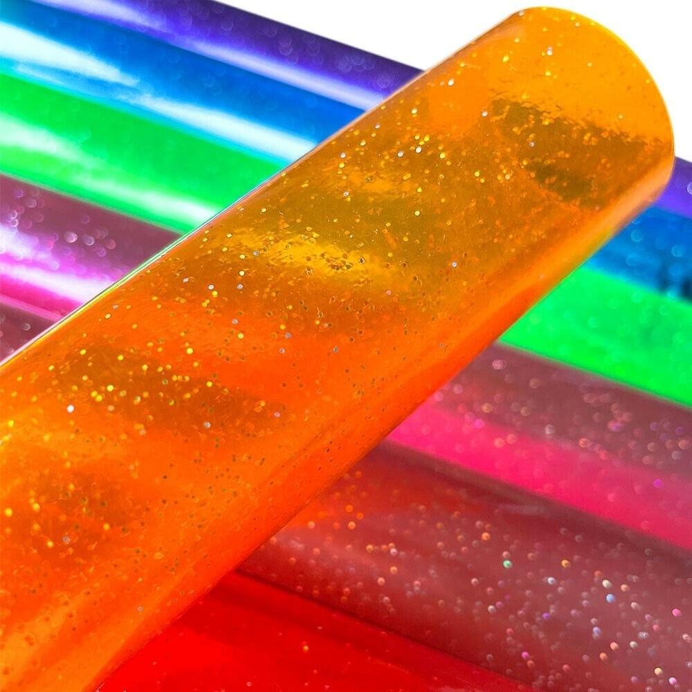 Waterproof Transparent Vinyl Fabric Glitter Craft Fabric Roll New Vinyl Fabric Sheet  Sewing Crafts