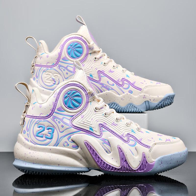 Youth Sports Shoes Men's Summer 2025 New Men's Shoes Basketball Shoes Junior High School Students Actual Training Sneakers Women's Shoes