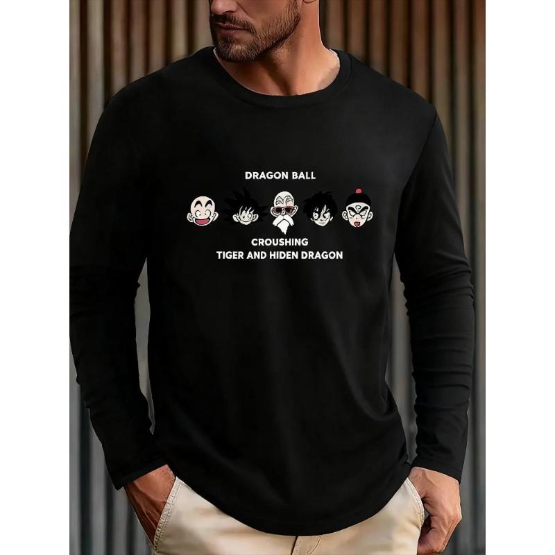 

Dragon Balls Men s Long Sleeve T-Shirt, Moisture-Wicking Fabric, Solid Olive, Gym & Sports Active Wear XXL чёрный