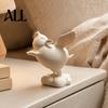 Symbol of Good Luck Pig Collectible 3D Printed Statue, Cute Winged On A Cloud Table Decor Figurine, Piggy Sculpture for Office Desk Home Decoration