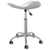 Vidaxl Office Chair, White, Upholstered In Faux Leather