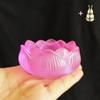 Creative Colored Glazed Lotus Incense Burner, Household Indoor Sandalwood Ash Collector Candle Holder, Tea Ceremony Zen Ornament
