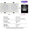 Lei Lei Zhi Guang LED Recessed Square Dual-Head Downlight