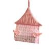 Creative House Shaped Hanging Tissue Holder Wings Stripe Grid Tissue Box Cover Storage Organizer Soft Napkin Holder Living Room