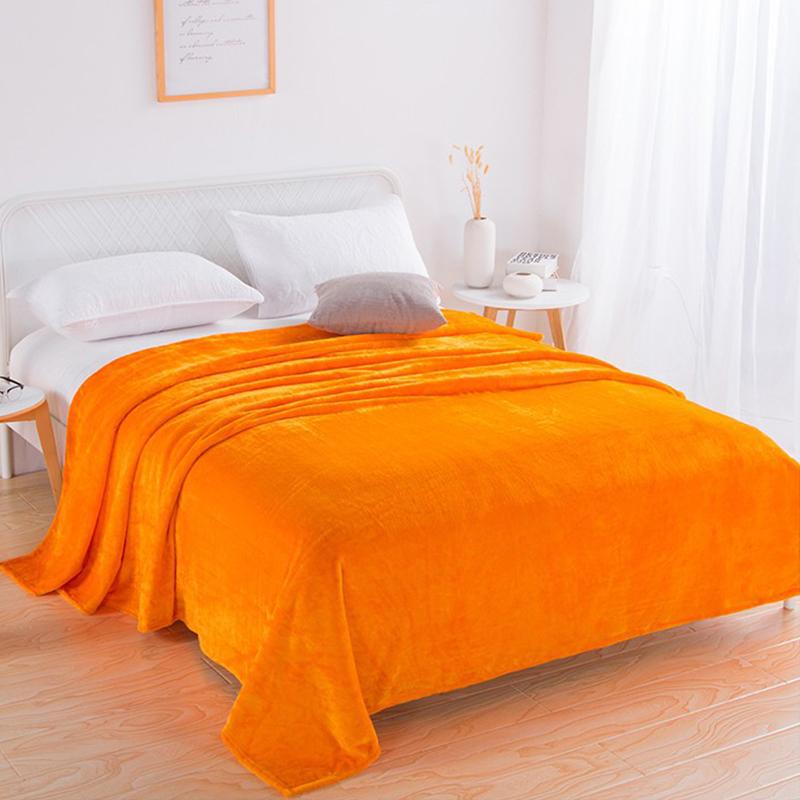Warm Coral Fleece Flannel Blanket,Perfect for Autumn, Winter, Air Conditioning, Picnics, and Travel