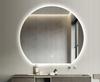 Aura round bathroom mirror WITH beveled bottom 72X80 CM LED lighting, heating mat