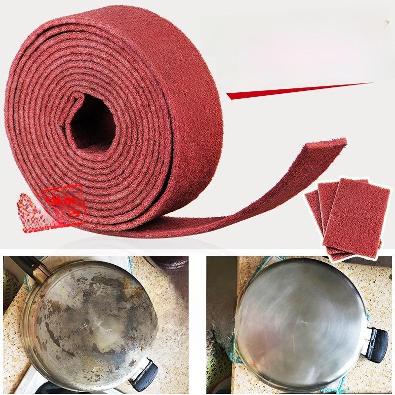 Nylon Emery Scrubbing Cloth Universal Wipe Thickened Industrial Brushed Cloth Kitchen Dishwashing Brush Pot Household Cleaning Cloth