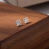 European & American Style Titanium Steel Star, Moon & Bowknot Stud Earrings for Women