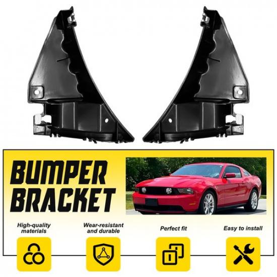 Front Bumper Support Bracket Left & Right For 11-14 Ford Mustang Base 6 Cyl 3.7L