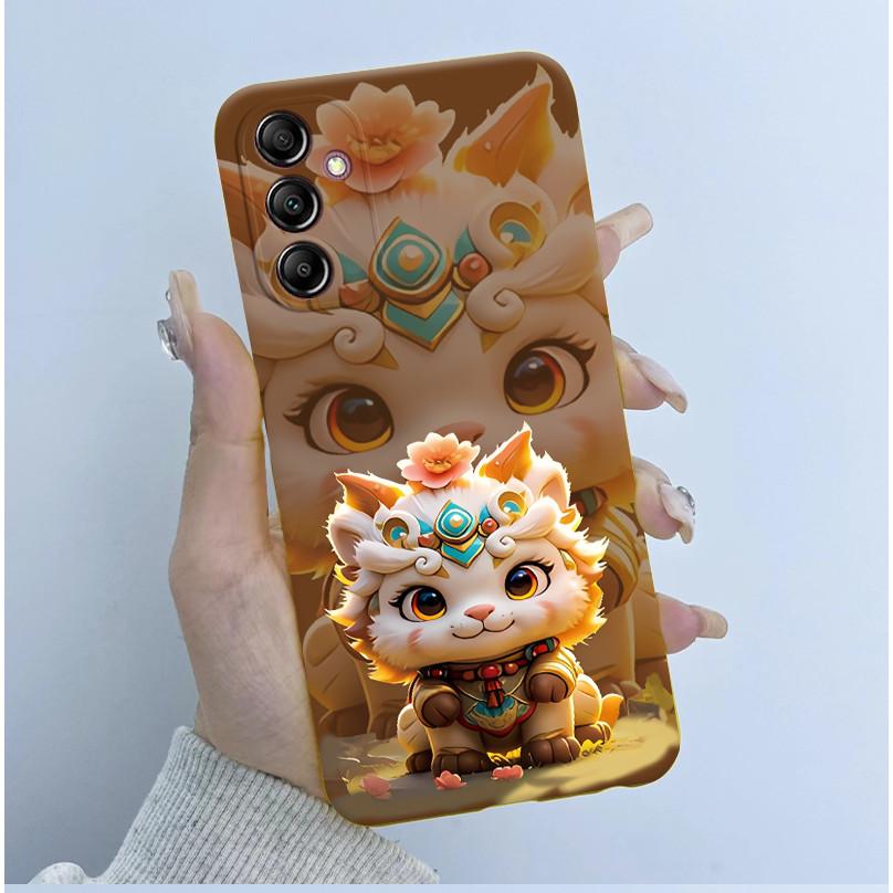For Samsung Galaxy A14 4G Case A145 Soft TPU Silicone Cover Cute Astronaut Panda Phone Case For Samsung A14 5G A146B Coque Funda