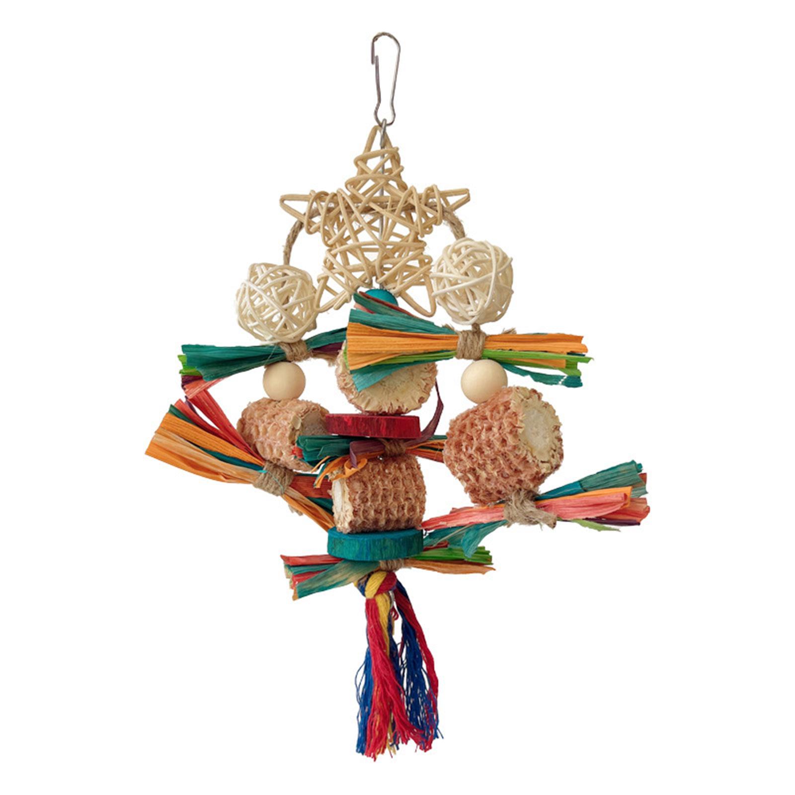 

Игрушка для попугаев, клетка для птиц, разрывающая веревку, ротанговые шарики, игрушка для измельчения, жевательная игрушка для маленьких и средних домашних птиц, подвесная игрушка для клетки для птиц