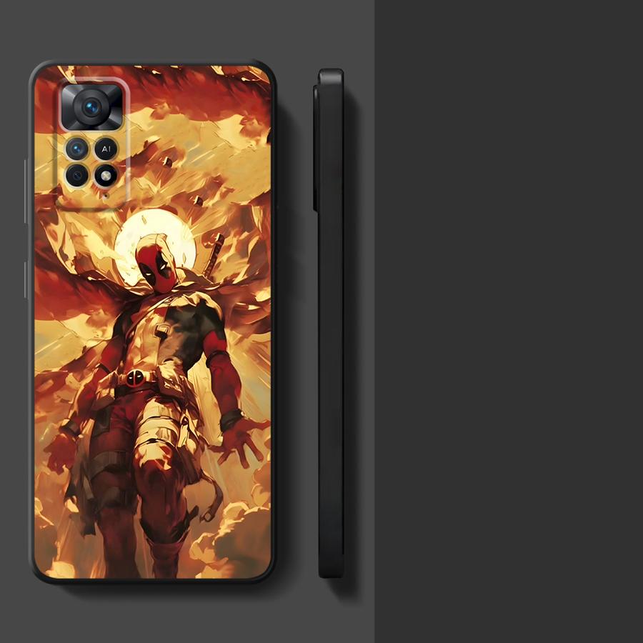 Case for Xiaomi Redmi Note 11s 12s 13 Pro Plus 9 14 10S 9S 10 7 8 12 Pro 11 Funda Phone Cover Marvel Lightning Iron Man