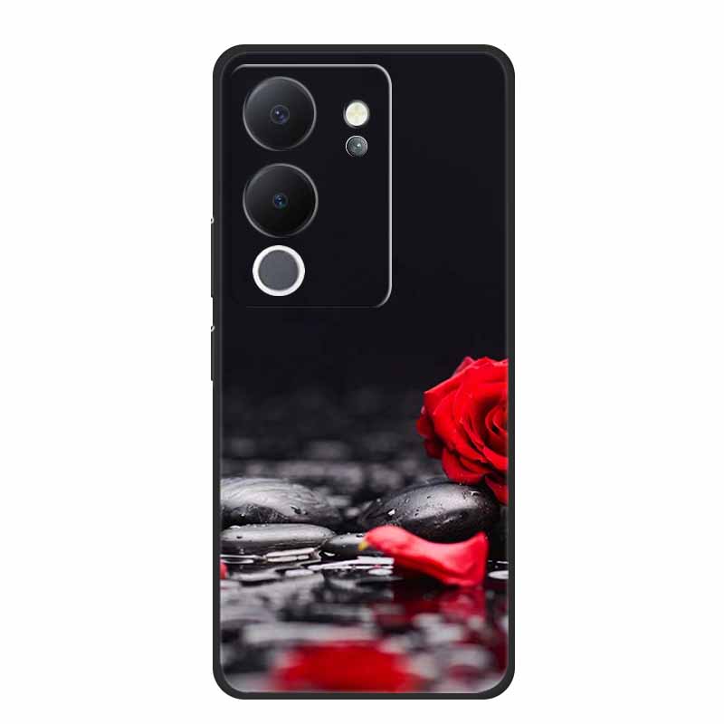 Phone Case For Vivo V30 Lite 5G Back Cover Case Shockproof Black Silicone Soft Funda For Vivo V30 Lite Case V 30 Lite Coque Capa