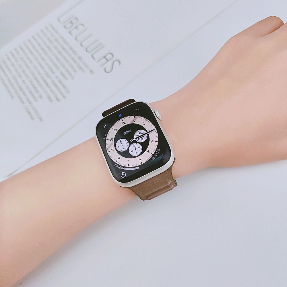Magnetic Strap For Apple Watch Bands 45mm 38mm 49mm 40mm 42mm 41mm Silicone Sport Bracelet iWatch Series ultra 9 6 5 7 8 se 44mm