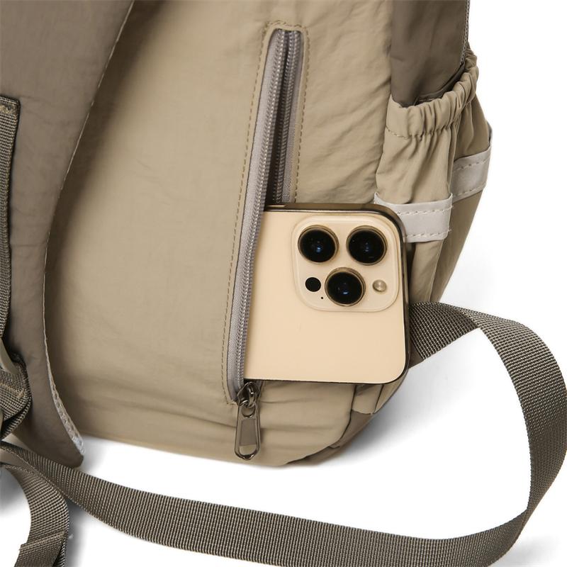 Unisex Lightweight Travel Backpack Color Block Backpack