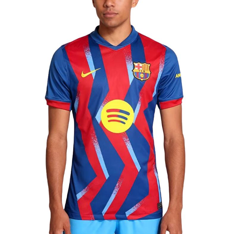 Nike Fan Edition 25/26 Season Barcelona Third Away Comfortable Letter Short Sleeve Football Shirt Men Shirts FZ1304-432