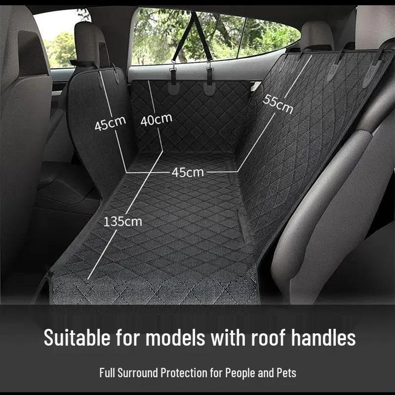 Pet Car Seat Cover & Dog Bed: Anti-Stain Back or Front Seat Protector for Medium & Large Dogs