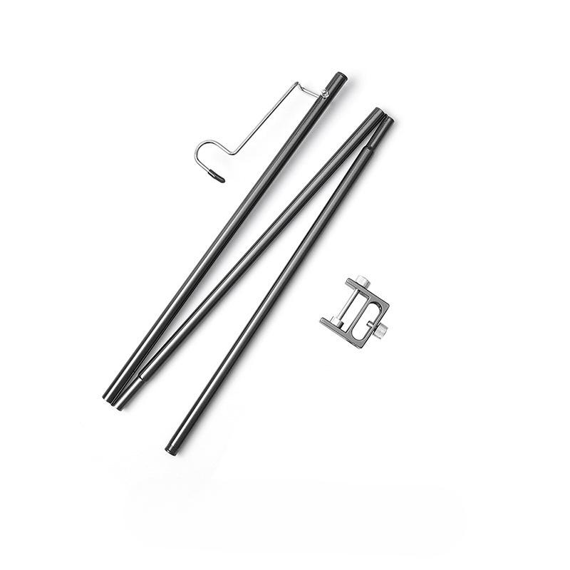Outdoor Folding Light Frame Aluminum Alloy Camping Light Pole Support Hanging Hook Desktop Insertion for Camping