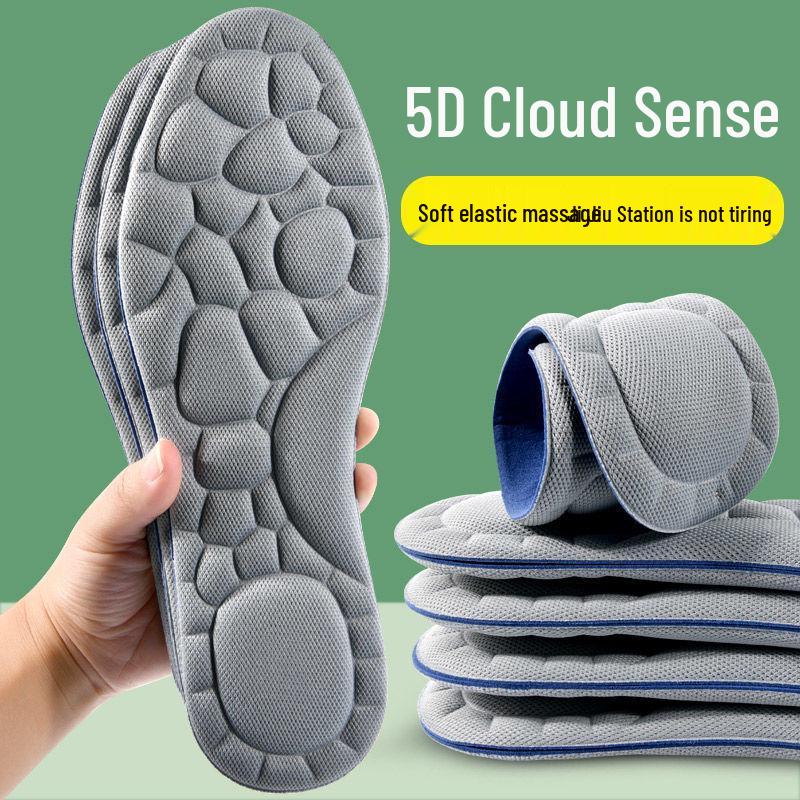 Ultra-Soft Mugwort Deodorizing Insoles: Cushioned Support for Men & Women, Relieves Foot Pain, Ideal for Long Standing & Sports.
