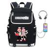 Chainsaw Man Anime Cosplay Backpack School Travel Laptop 14 Inch Oxford Fabric Streetwear Unisex Bag 20-35L
