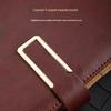Premium A5 Faux Leather Business Notebook with Custom Logo for Office Meetings