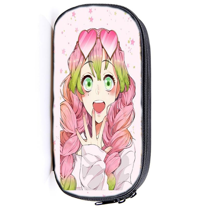 Demon Slayer Kamado Tanjirou Pencil Case Nezuko Boys Girls Kids Zenitsu Kimetsu No Yaiba Pencil Box Students Anime Pen Bags Children Gifts