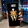 Phone Case For LG V30/V30 Plus/V30S ThinQ/V35 ThinQ Soft Silicone Beautiful Trendy Crown Letter Pattern Black Case Casing