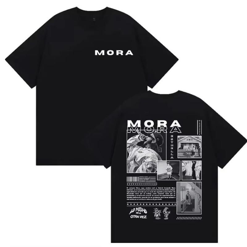 Rapper MORA Album Tour 2025 Merch Tee Shirt Unisexs Women Harajuku Fashion Vintage Tshirt Summer Casual Cotton Oversized T Shirts