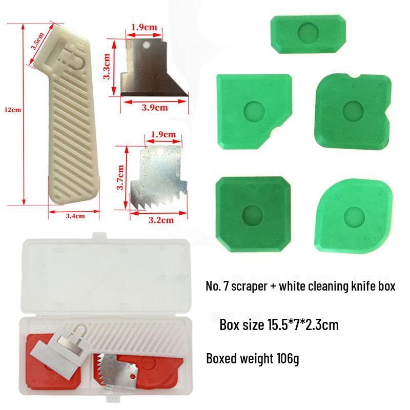 5-Piece Silicone Caulk and Grout Tool Set for Kitchen, Bathroom, Floors, and Windows