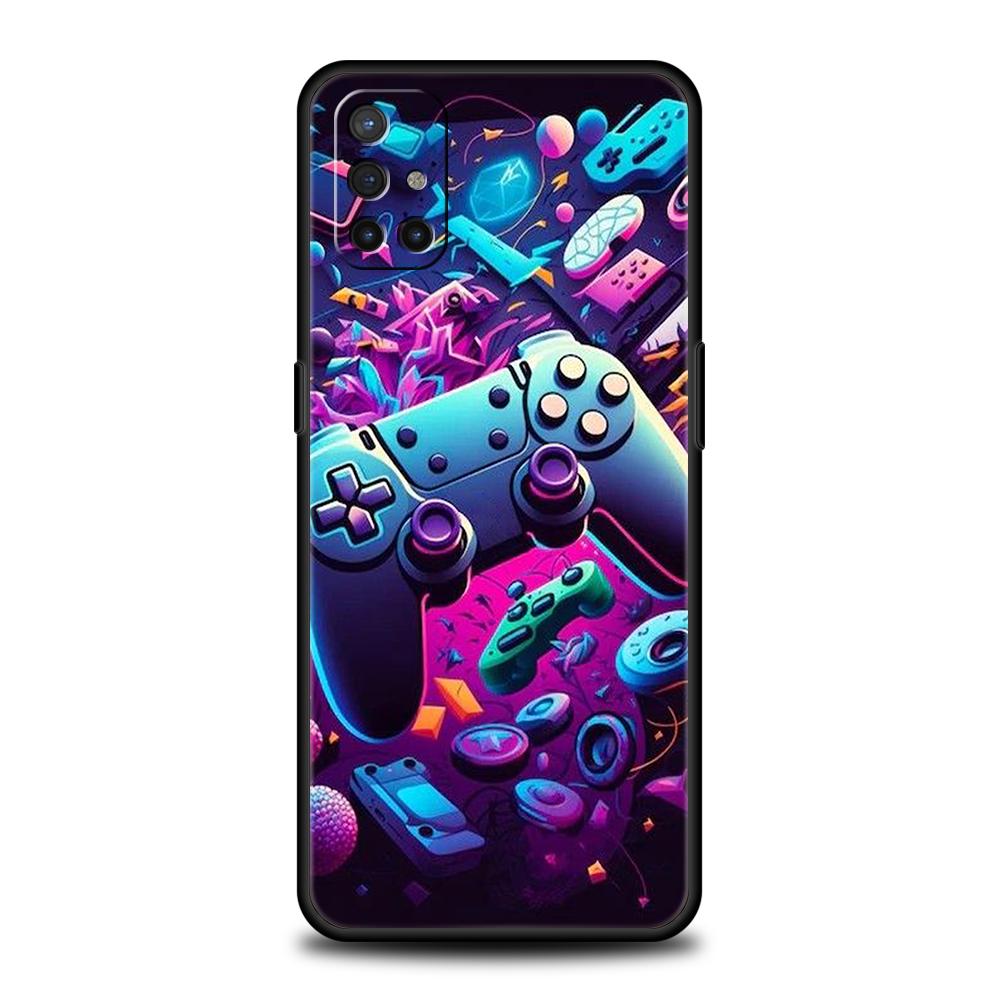 Phone Case For Oneplus 13R 12R 13 12 10T 10R Nord N100 N200 N10 10 9 9R 9RT CE 2 Z Pro 5G Soft TPU Cover Game Controller Graphic