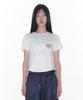AMES-WORLDWIDE Ames Hotfix Crop Tee White
