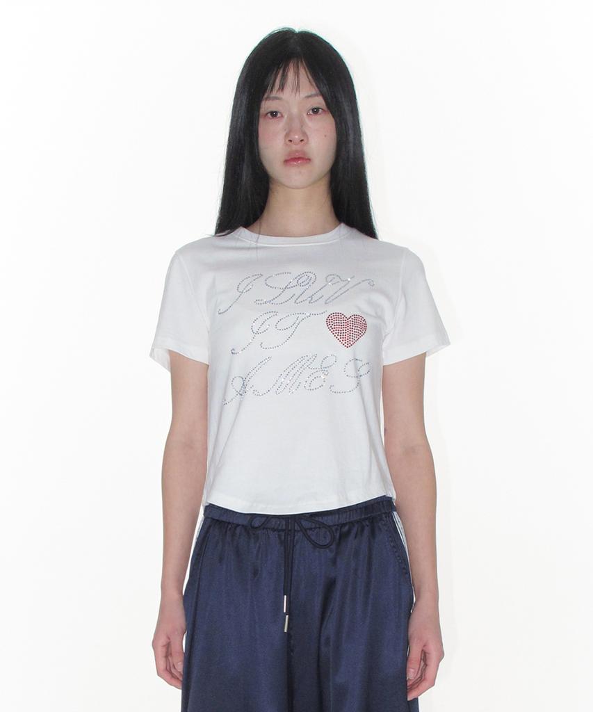 AMES-WORLDWIDE Ames Hotfix Crop Tee White