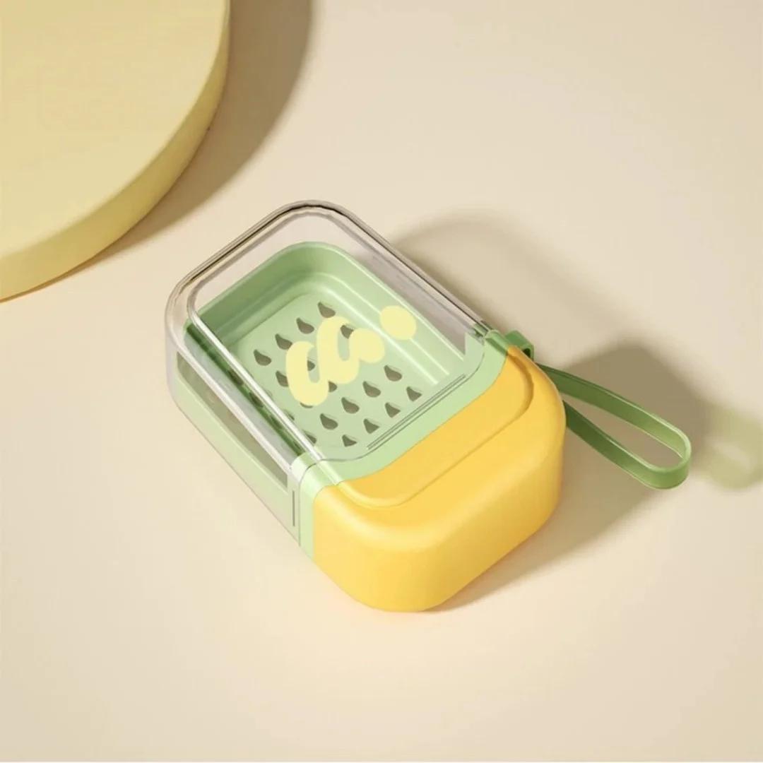 

Portable Soap Box, Waterproof for Travel and Business Trips, Sealed with Lid, High Aesthetic Value, Compact Soap Box