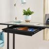 Under Desk Storage Drawer, Black Iron Pull-Out Organizer Tray with Lock & Key, - 4.4 lbs Capacity, Space Saving, Easy Install